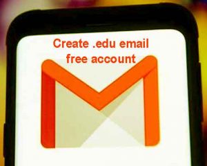 Create .edu email free account